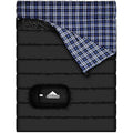 Agemore Double Flannel Sleeping Bag | Waterproof 2 Person Camping Gear