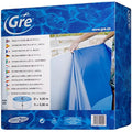 Gre Round Pool Liner - 450 x 90 cm Blue PVC Overlap System
