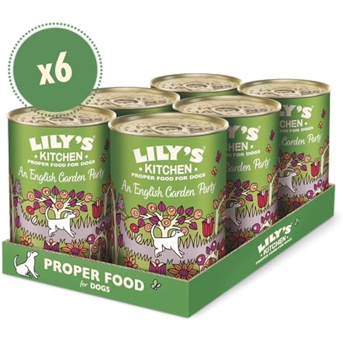 Lily's Kitchen English Garden Party Grain-Free Wet Dog Food - 6 x 400g