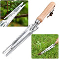 Jolof Store Stainless Steel Garden Weeder with Wooden Handle and Scale