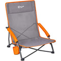 Portal Low Folding Beach Chair | Lightweight Mesh Seat with Cupholder