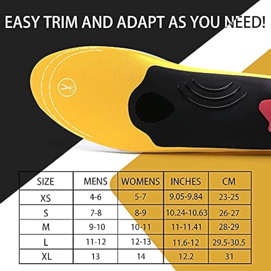 VALSOLE Orthotic Insoles – Arch Support Inserts for Plantar Fasciitis