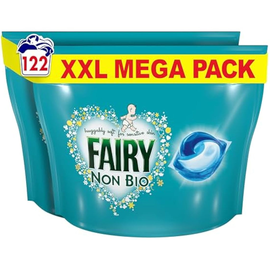 Fairy Non Bio All-in-1 PODS Laundry Detergent for Sensitive Skin - 122 Washes