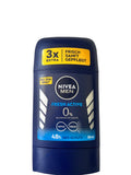 NIVEA MEN Fresh Active Deodorant Stick – Aluminium Free, 40ml (Pack of 6)