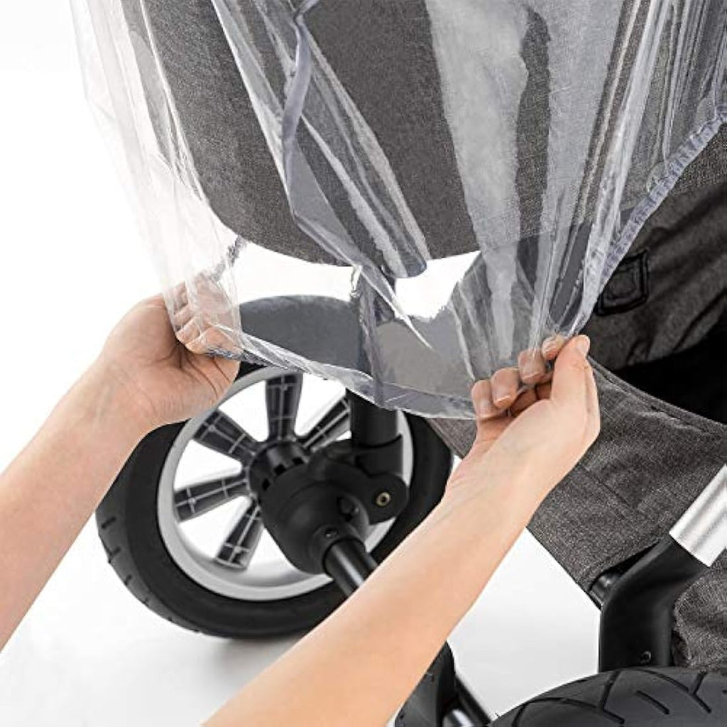 Zamboo Universal Rain Cover for Pram Carrycot – PVC-Free Grey Shield