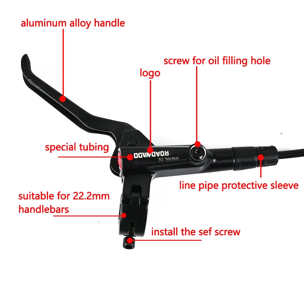 ROADNADO MTB Hydraulic Disc Brake Set | Aluminum Alloy with 160mm Rotors
