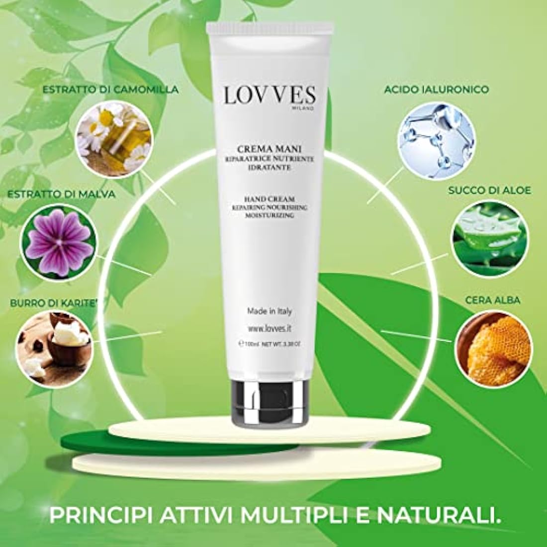 LOVVES Natural Anti-Aging Hand Cream | Lifting & Repairing – 100ml
