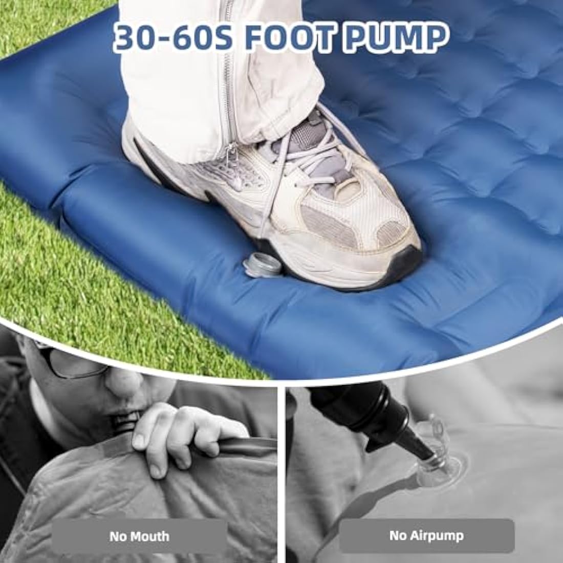 Wulwun Self-Inflating Camping Mat | 12cm Thick Waterproof Sleeping Pad