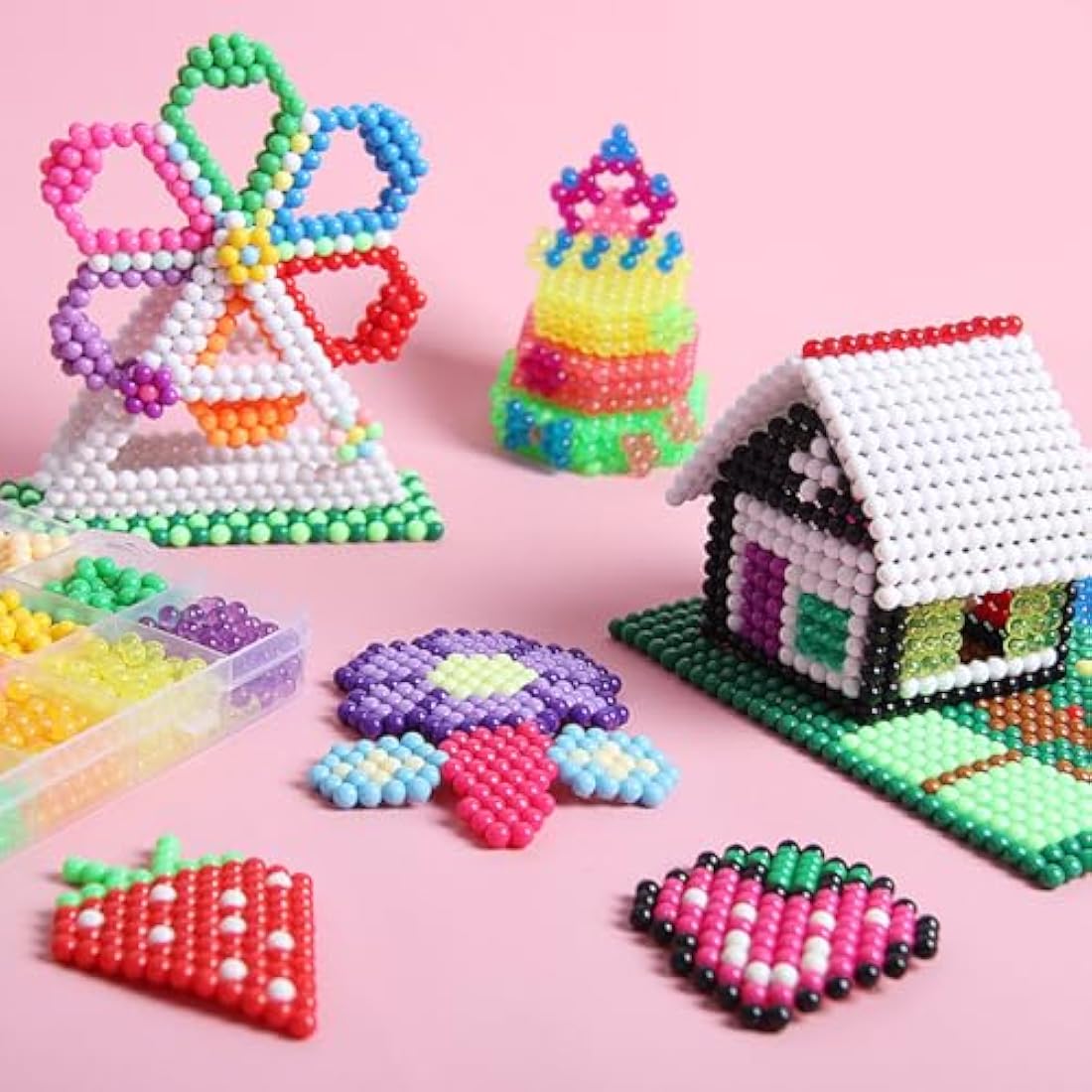 Vytung Water Fuse Beads Kit - 3600pcs 24 Colors Kids Craft Set