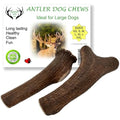 Artisan Gift Co Natural Deer Antler Dog Chews – Large 2-Pack (300g)