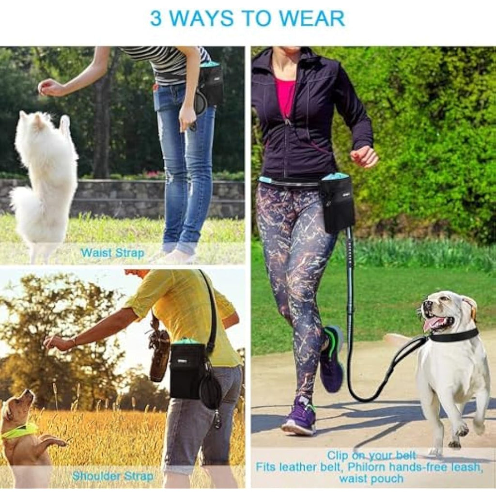 Philorn Dog Treat Pouch – Water-Resistant Training Bag with Bowl