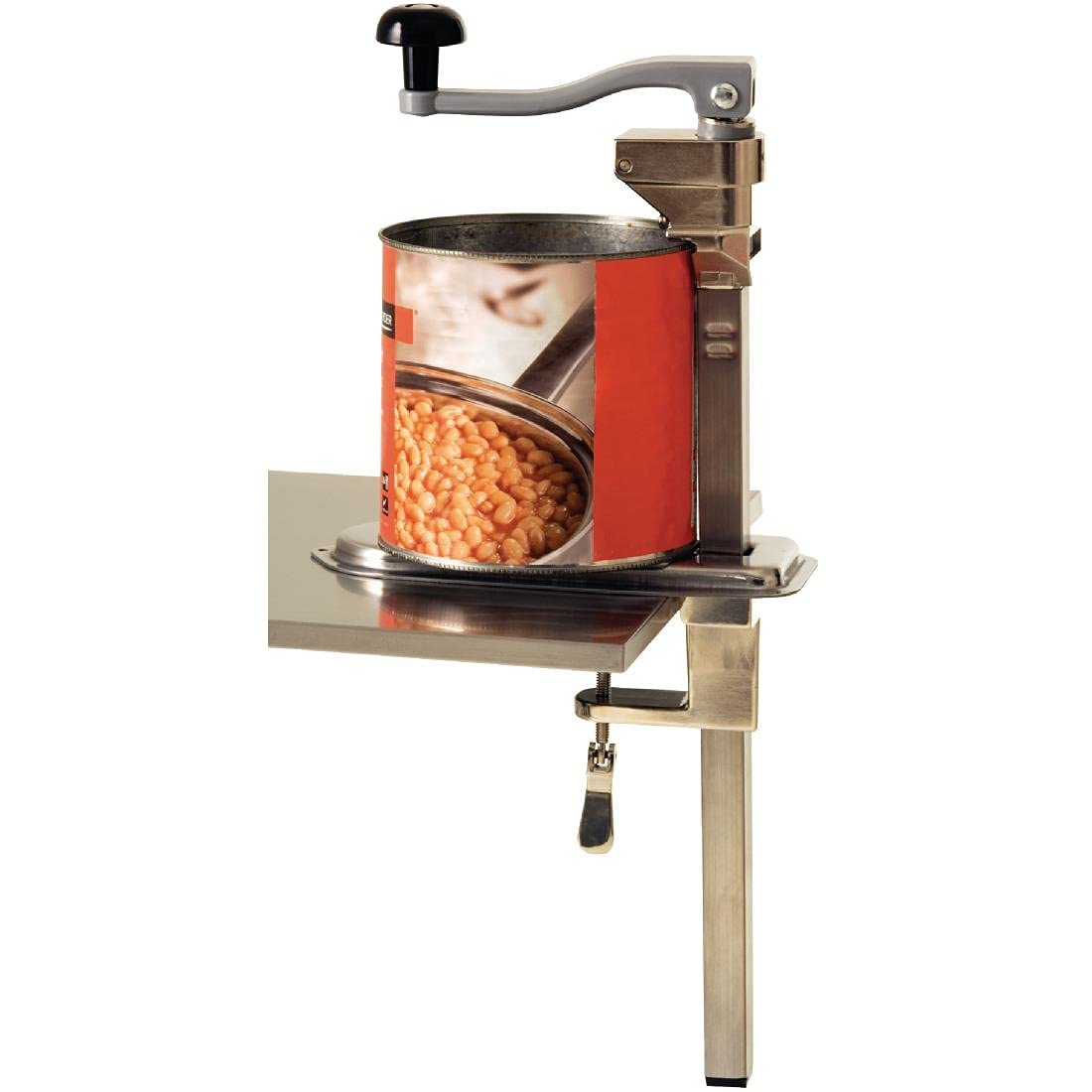Vogue Heavy Duty Bench Can Opener – 21 Inch Stainless Steel Tool