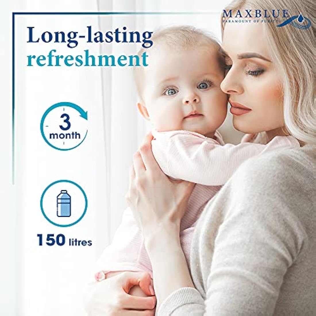 Maxblue Water Filter for Tommee Tippee Perfect Prep Machine, 4 Pack