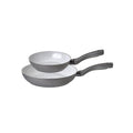 Prestige Earth Pan Ceramic Non-Stick Frying Pan Set - 20cm & 28cm Grey
