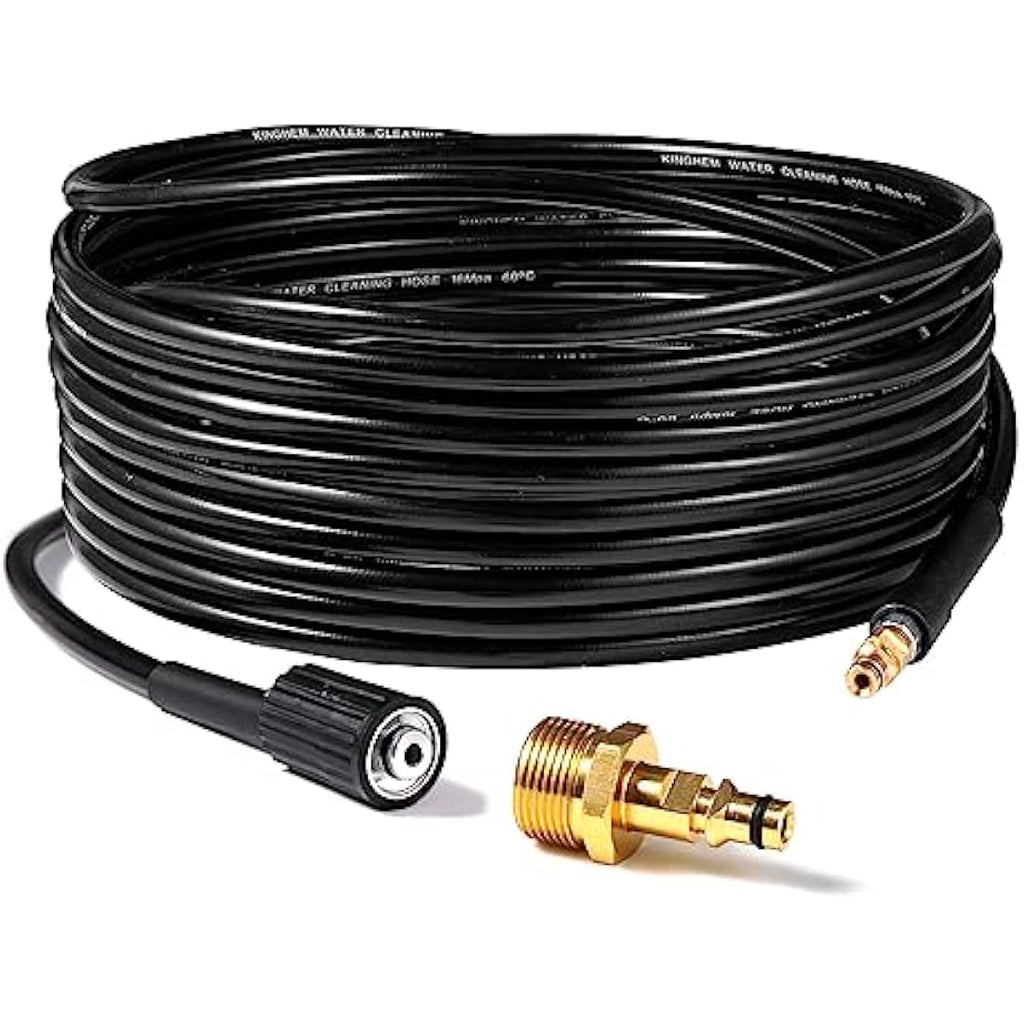 YUET 15M High Pressure Washer Hose for Karcher K2-K7 | M22 & C-Clip