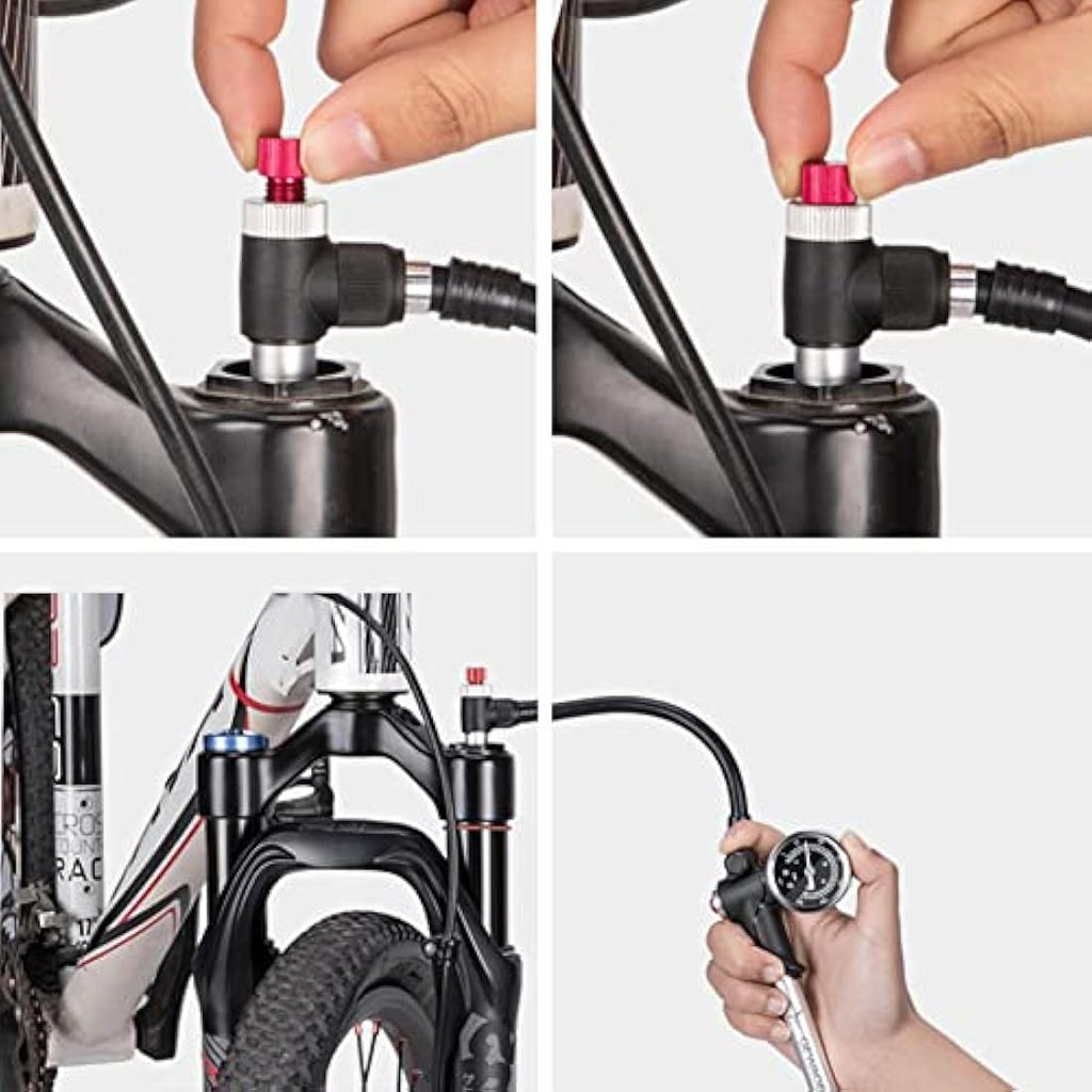 Jolof Store High Pressure Shock Pump – 300 PSI MTB Fork & Tyre Pump