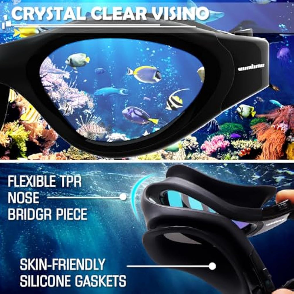 Polarized Swimming Goggles | Anti-Fog UV Protection Adult Goggles