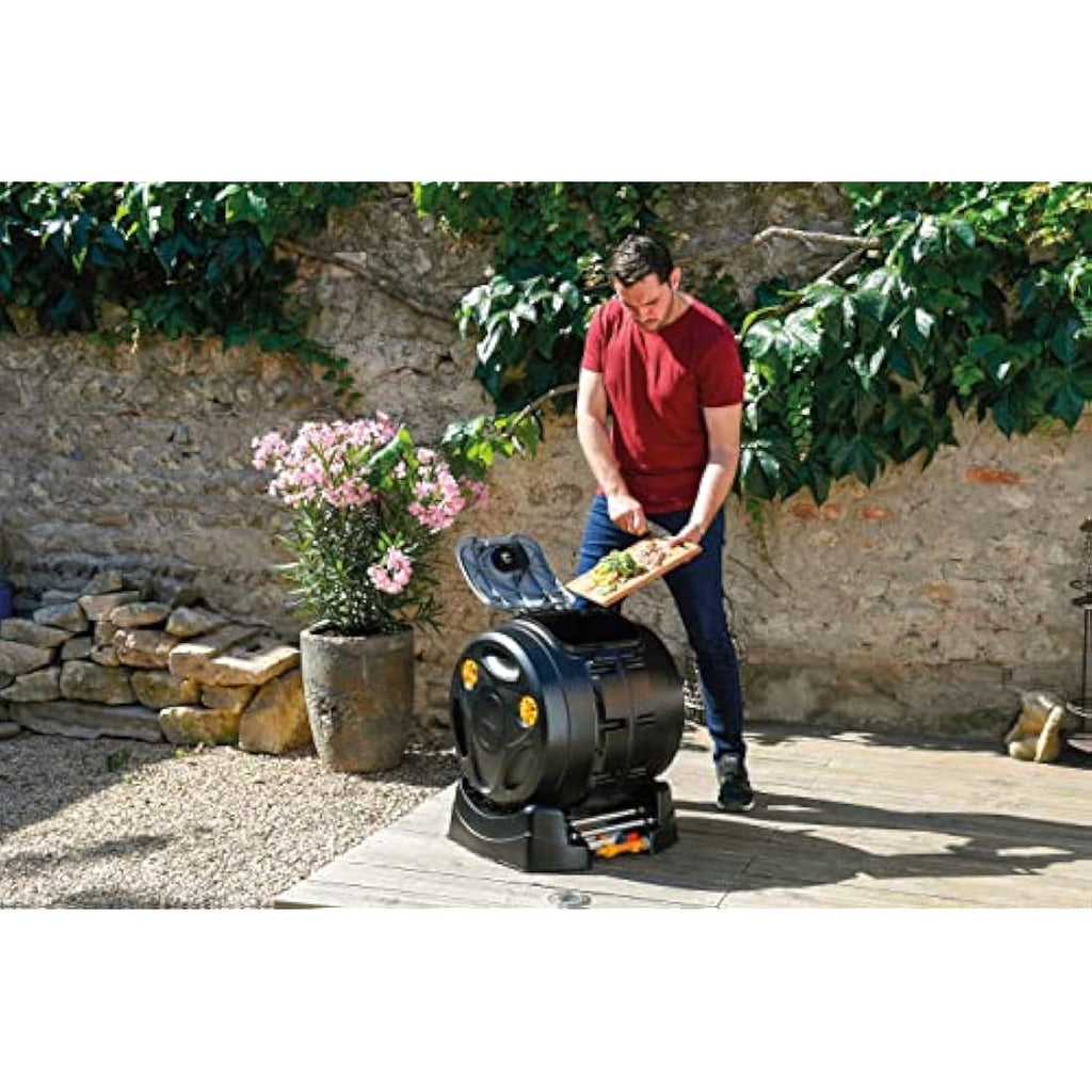 Hozelock Easymix 2-in-1 Rotating Composter – 100L Capacity