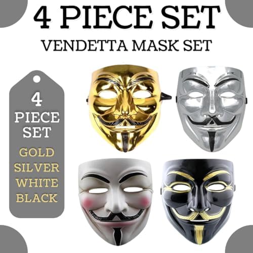Anonymous V for Vendetta Mask Set – Halloween Cosplay Gear