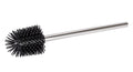 WENKO Silicone Toilet Brush – Stainless Steel Handle, Black, 35cm