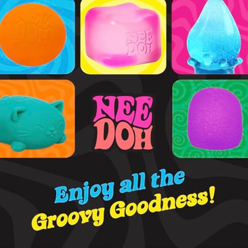 Schylling Nee Doh Stress Ball – Neon Fidget Toy for Anxiety Relief