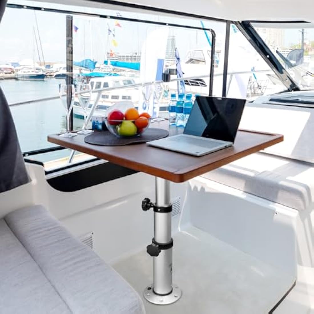 HWHongRV Adjustable RV Table Leg | 17-28" Aluminum Pedestal for Boats