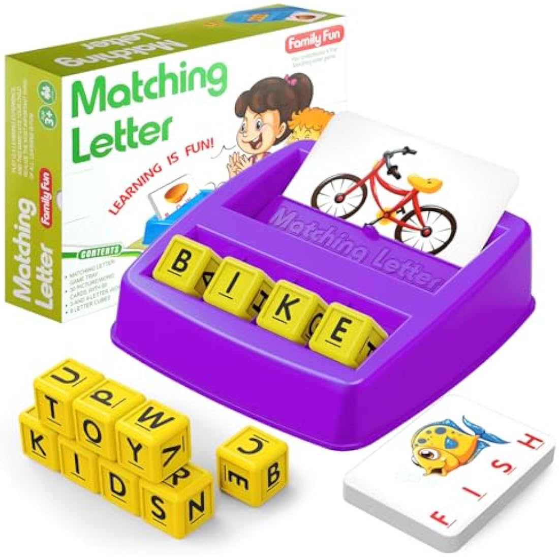 HahaGift Matching Letter Spelling Game - Educational Toddler Learning Toy