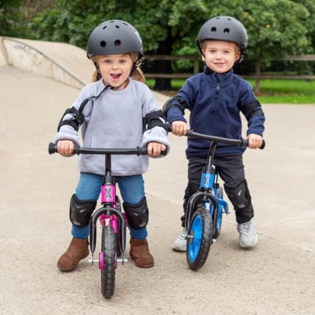 Xootz Kids Balance Bike – Pink Steel Training Bicycle for Toddlers