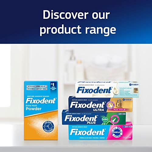 Fixodent Food Seal Plus Scope Denture Adhesive Cream - 120ml Twin Pack