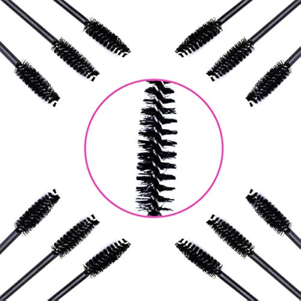 Jolof Store 50 PCS Disposable Eyelash Brushes | Mascara Wands - Black