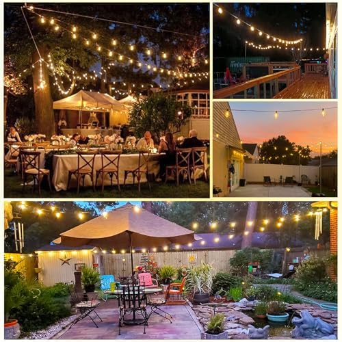 Skeerei 60M Outdoor Festoon Lights | 200FT IP44 Waterproof LED String