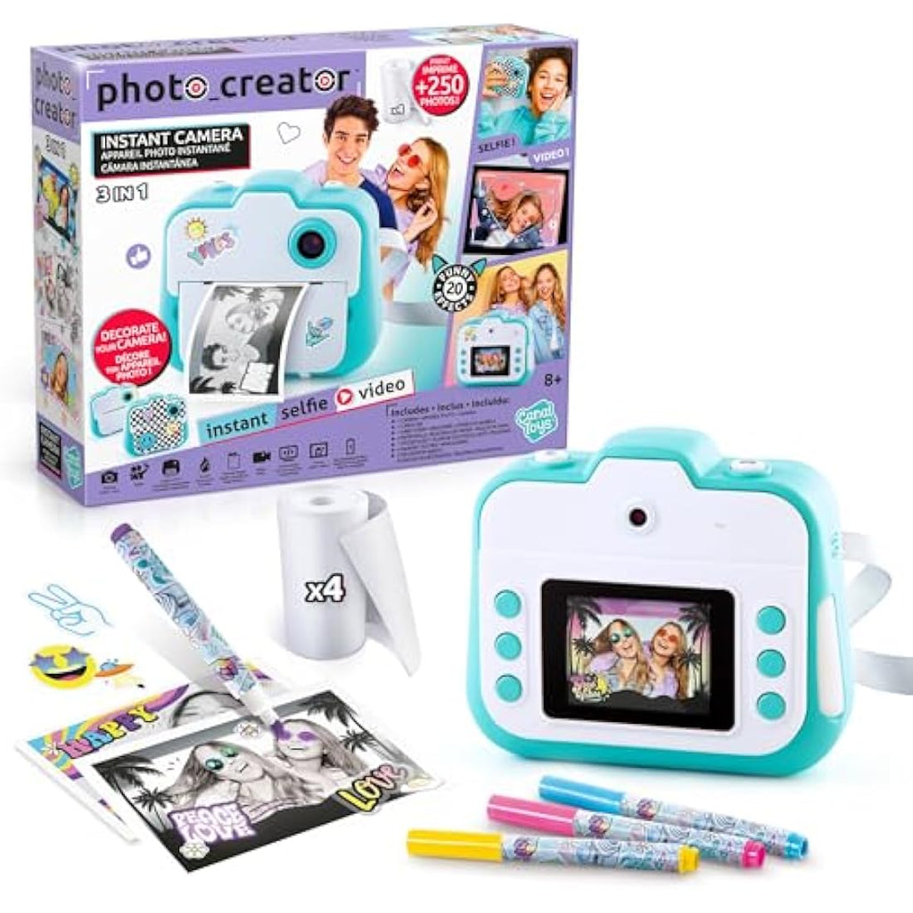 Studio Creator Kids Instant Digital Camera with Printer & 4GB SD Card