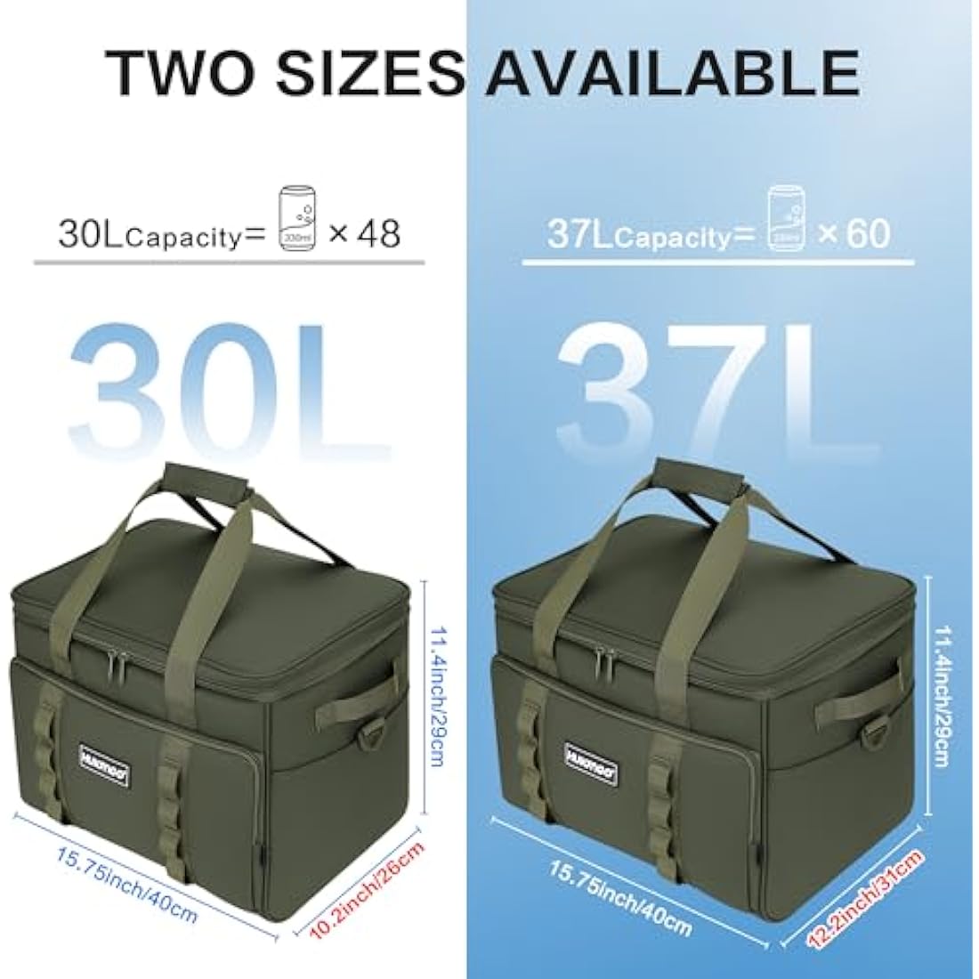 Hulongo 30L Insulated Cooler Bag – Leakproof Waterproof Thermal Bag