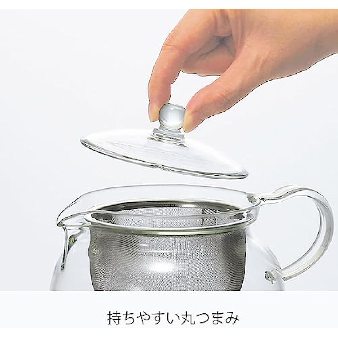 Hario Chacha Kyusu-Maru Glass Teapot – 700ml Japanese Tea Brewer