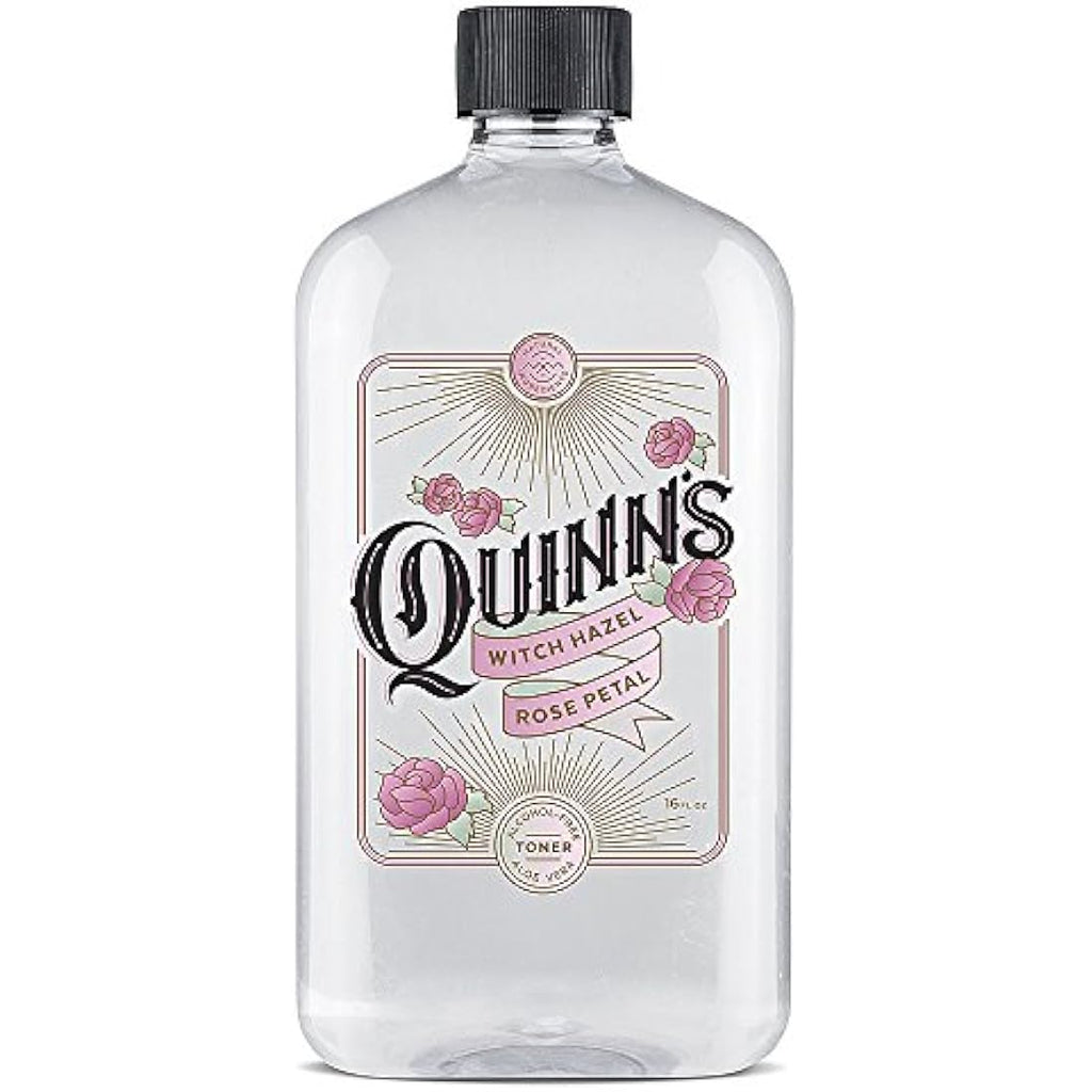 Quinns Rose Petal Witch Hazel Toner | Alcohol-Free Face Cleanser, 16oz
