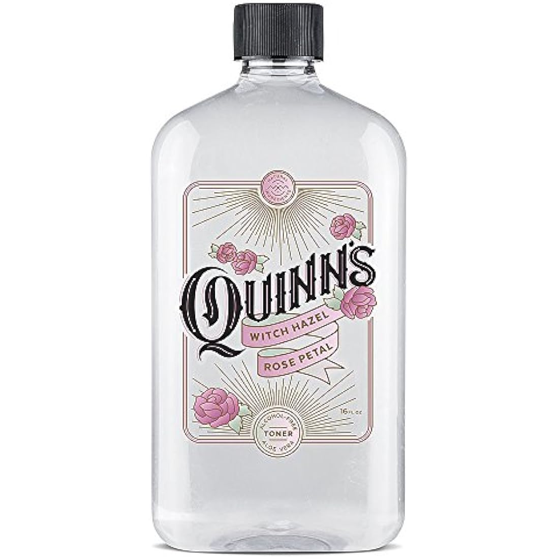 Quinns Rose Petal Witch Hazel Toner | Alcohol-Free Face Cleanser, 16oz