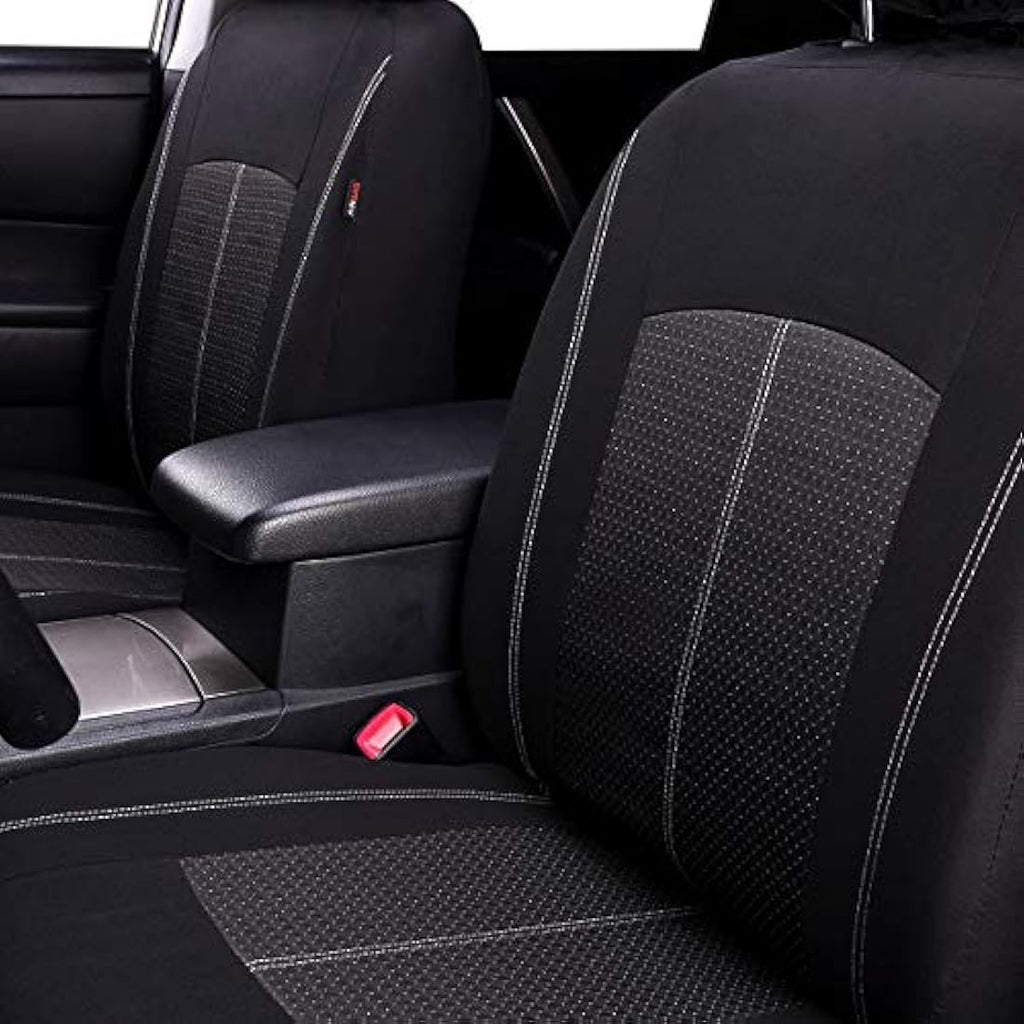 Jolof Store Black Jacquard Car Seat Covers – Universal Full Set