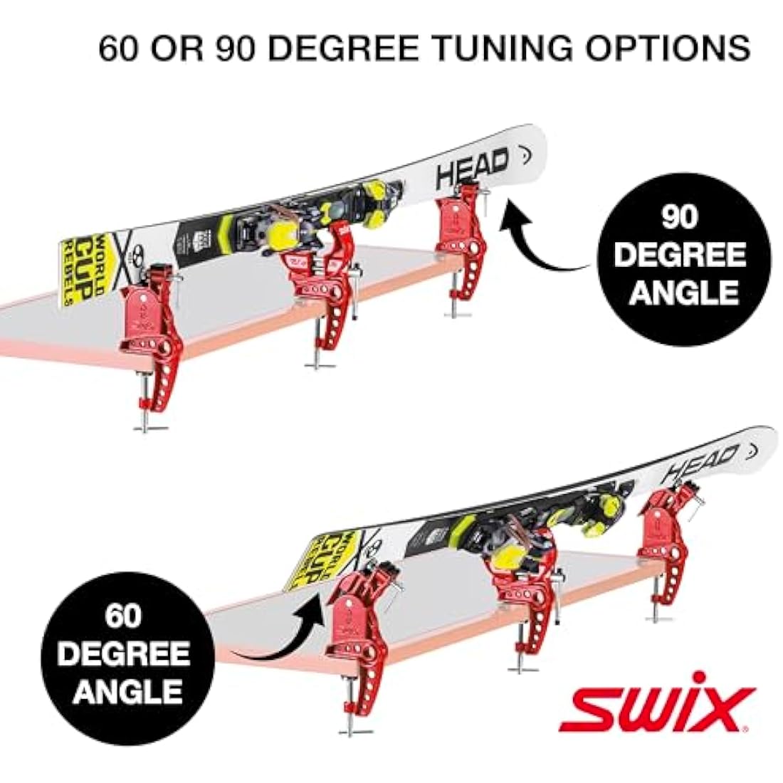 Swix Skischraubstock –  Ski Vise mit 100mm Klemmbreite