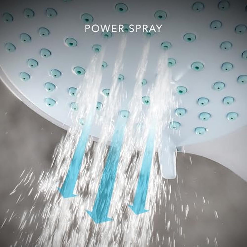 Mira Showers Moto 5 Spray Shower Head – 110mm Chrome Bathroom Fixture