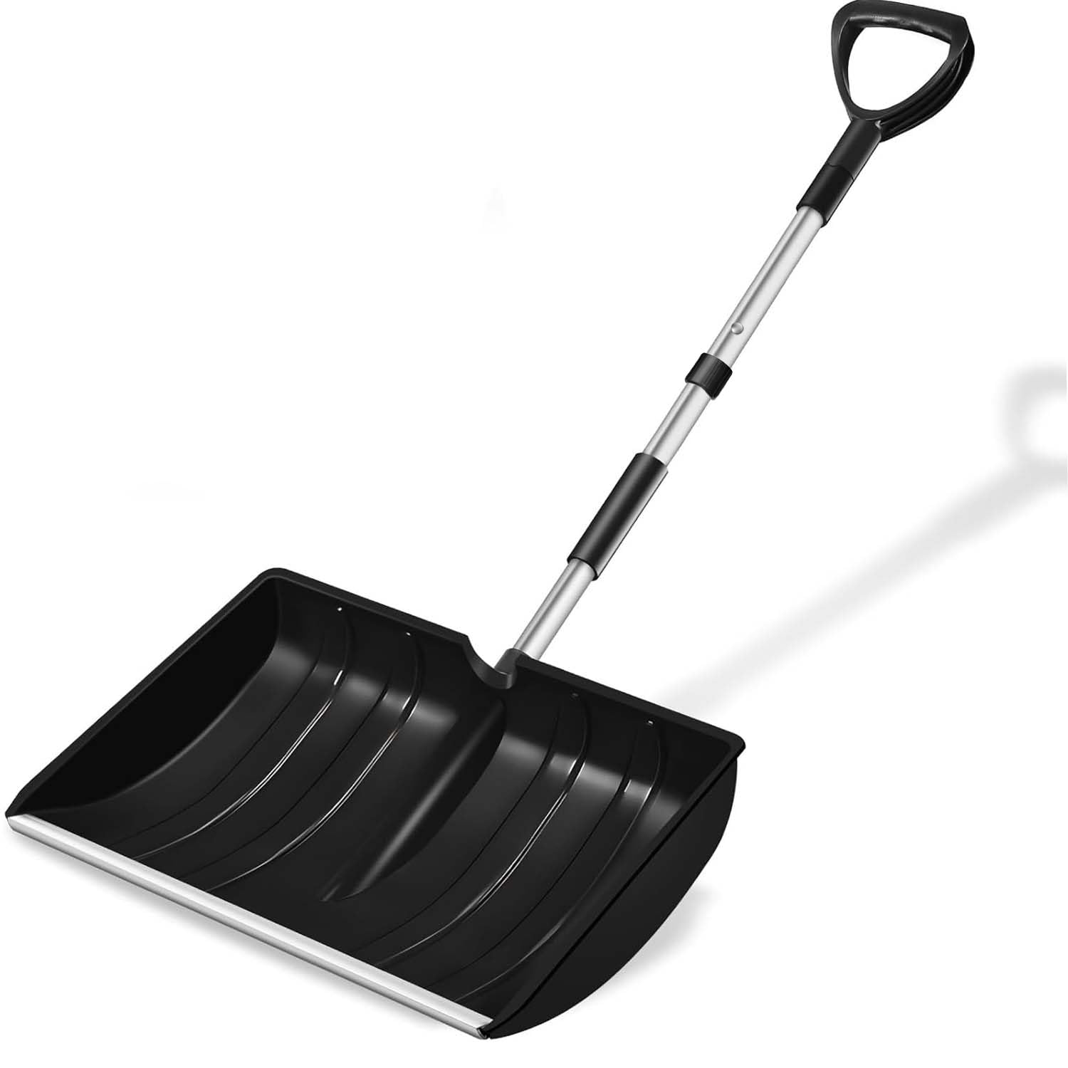 Snow Shovel for Driveway | Heavy Duty Aluminum Snow Pusher