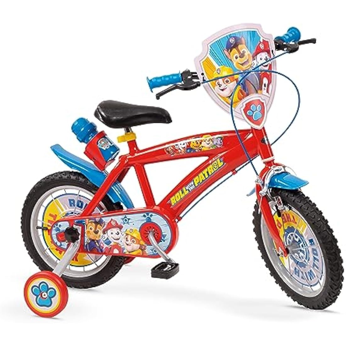 Paw Patrol 14" Kids Bicycle – Blue & Red Bike with Training Wheels