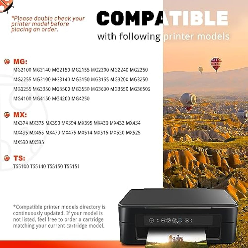 COCCINK PG-540XL CL-541XL Ink Cartridges for Canon Pixma MG3650s - 2 Pack