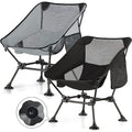TEIVUL Lightweight Folding Camping Chairs – Portable 7075 Aluminum Seat