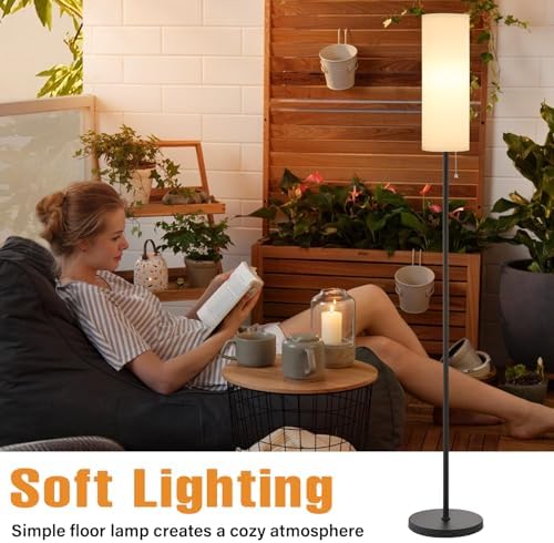 Modern LED Floor Lamp – 64" Minimalist Pole Lamp with 3 Colors