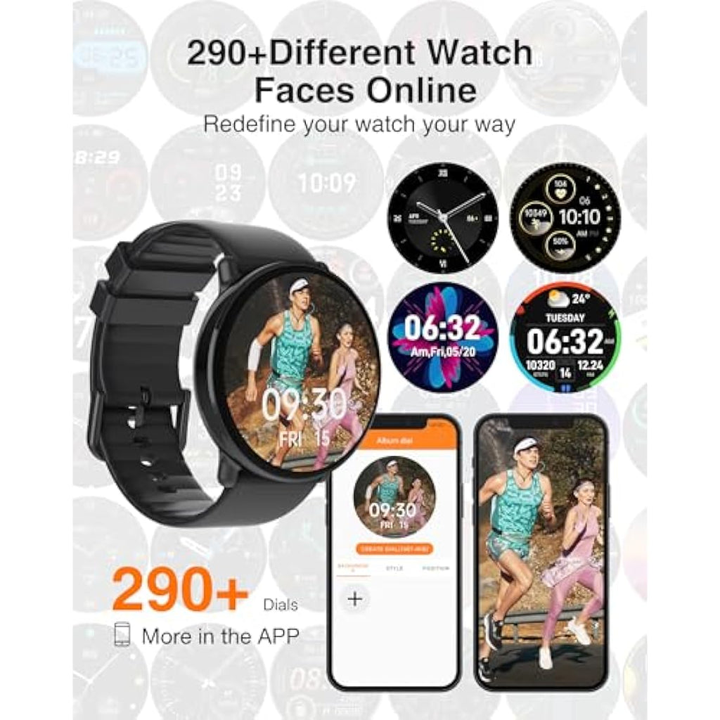 Gerpeng Smart Watch for Men – 1.43” AMOLED Display with Bluetooth Call