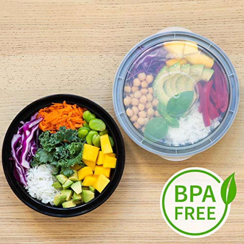 Igluu Round Meal Prep Containers - 30 Pack Reusable 828ml BPA-Free