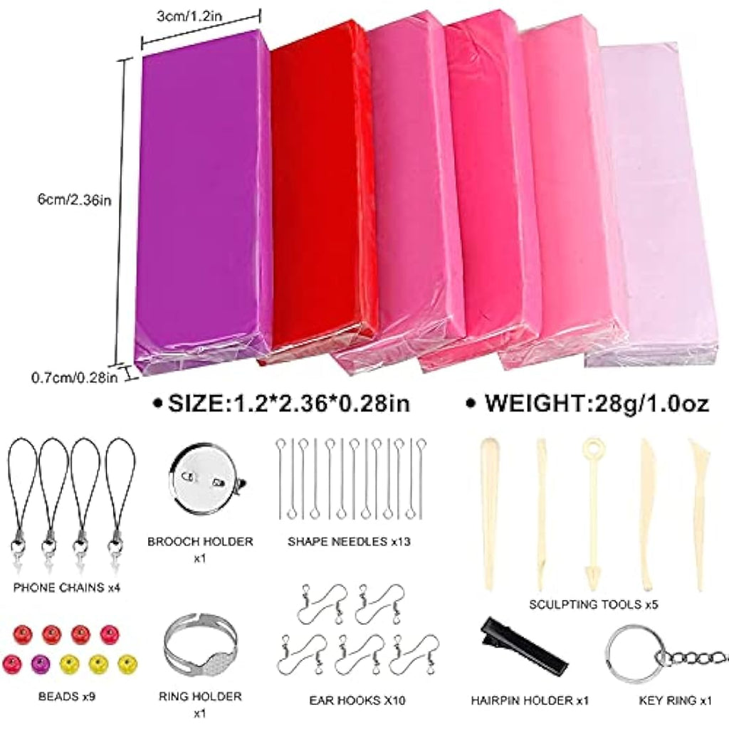 36 Colours Polymer Clay Kit – Non-Toxic DIY Modeling Clay