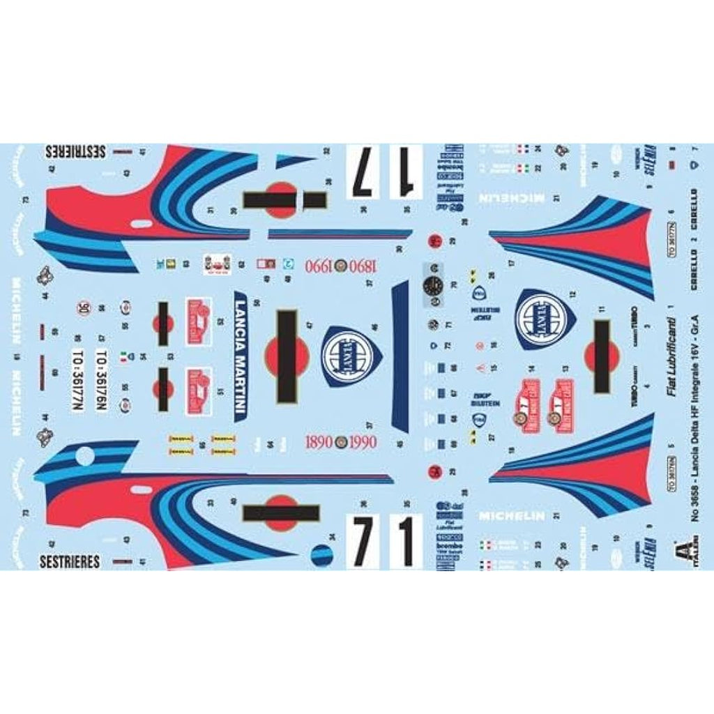 Italeri 1:24 Lancia HF Integrale Plastic Model Building Kit