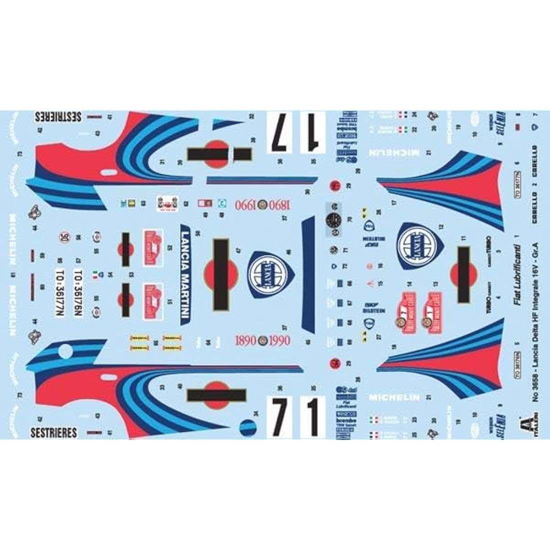 Italeri 1:24 Lancia HF Integrale Plastic Model Building Kit