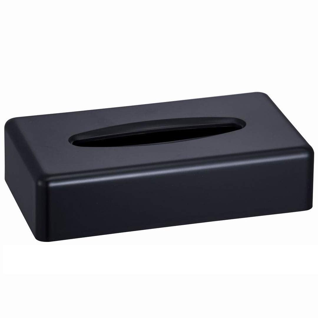 VINN DUNN Black Oblong Tissue Dispenser – Modern ABS Plastic Holder